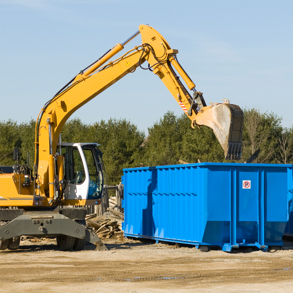 are there any restrictions on where a residential dumpster can be placed in Oblong